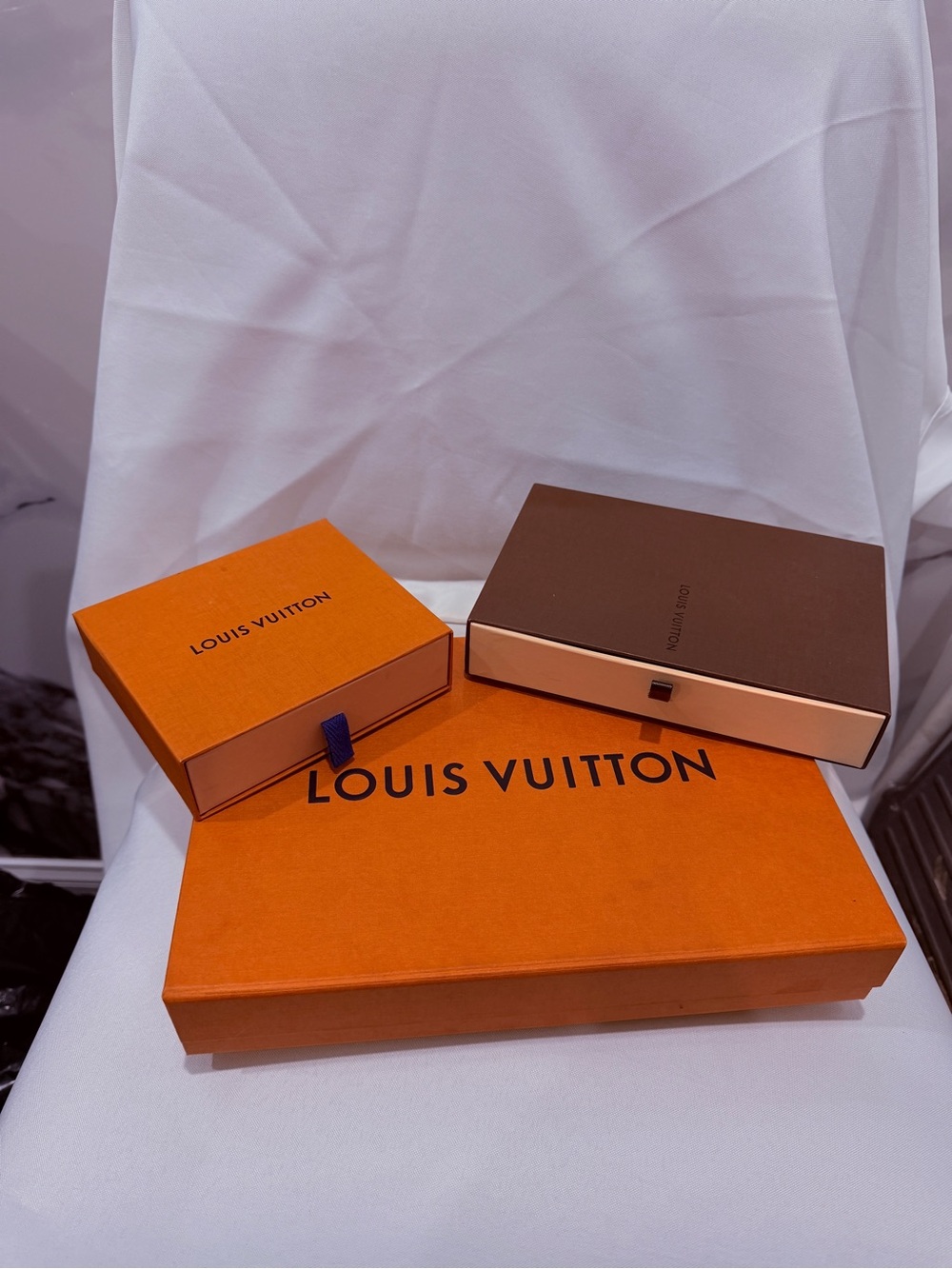 Lot of 3 Louis Vuitton Accessory Boxes